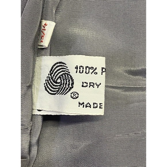 Vintage Foxmoor Wool 3 Button Herringbone Blazer Jacket Pleated Back Lined 13/14 - Picture 10 of 12